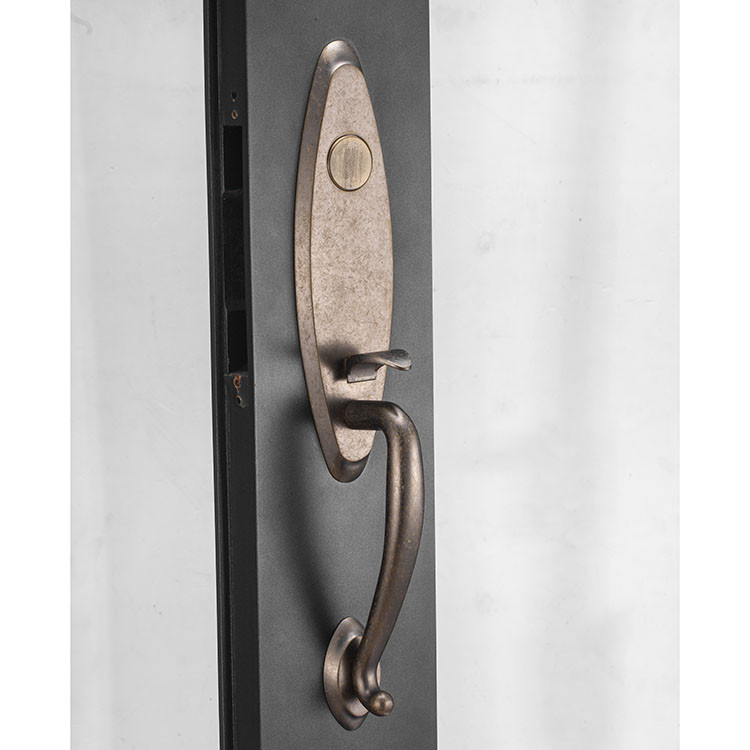 Stain Nickel Zinc Alloy New Entry Door Security Big Handle Outdoor Gate Lock