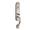Satin Nickel Singel Cylinder Deadbolt Zinc Alloy Grip Entry Handleset Entrance Interior Lever Door Lock Leverset