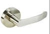 Satin Nickel Modern Zinc Alloy Door Lever Internal Tubular Door Handles with Keys Door Lock