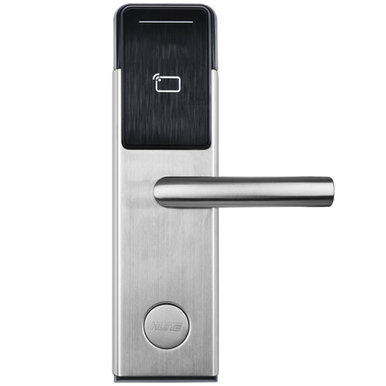 Stainless Steel Best Security Popular Electronic Keyless Swipe Key Card RFID Hotel Door Lock with Management Software