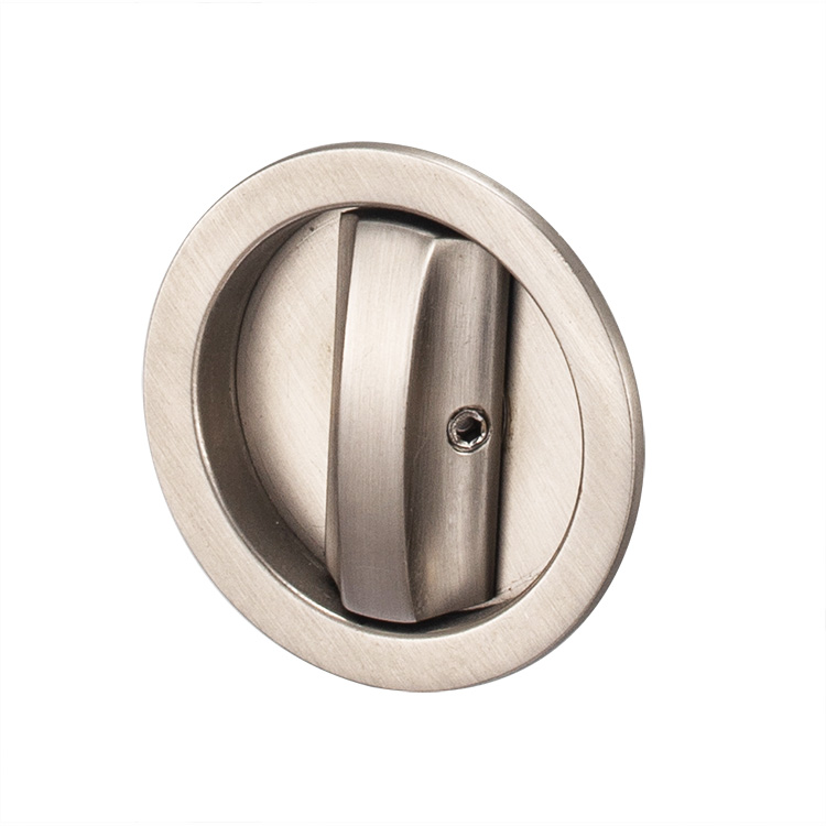 Zinc Alloy Privacy Sliding Concealed Door Handle Flush Handle without Key Lock