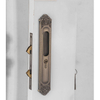 Popular Hardware Hidden Sliding Hook Invisible Flat Door Sliding Door Lock for Bathroom Wc