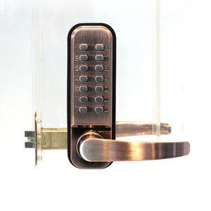 No Power Supply Keyless Waterproof And Fireproof Mechanical Code Door Lock