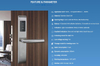  Smart Electronic Rfid Card Online Hotel Lock Management Used M1 System Security Digital Locks Factory