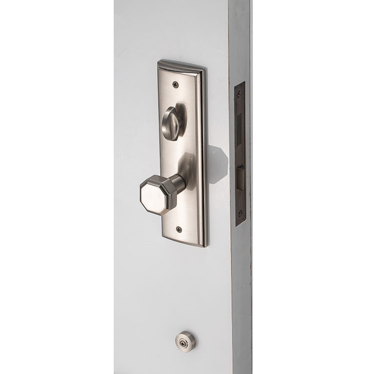 Single Cylinder Oil Rubbed Bronze Satin Nickel Zinc Alloy Handleset Front Active Dummy Door Entrance Entry Handle Lever Lock