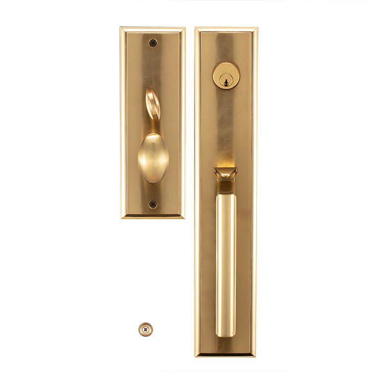 Zinc Alloy Keyed Entry Door Solid Forged Brass Mortise Handleset Locks