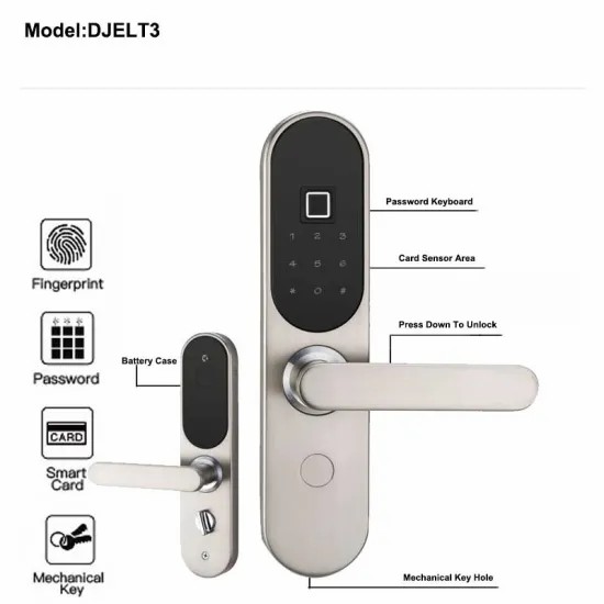 Safe Electric Digital Fingerprint Combination Handle Hotel Smart Door Lock