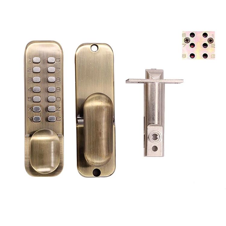 Durable No Power Supply Keyless Waterproof-Fireproof Mechanical Code Door Lock