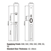 Excellent Quality Office Use European Design Entry Door Handle Locks with Master Key House Gate Locks