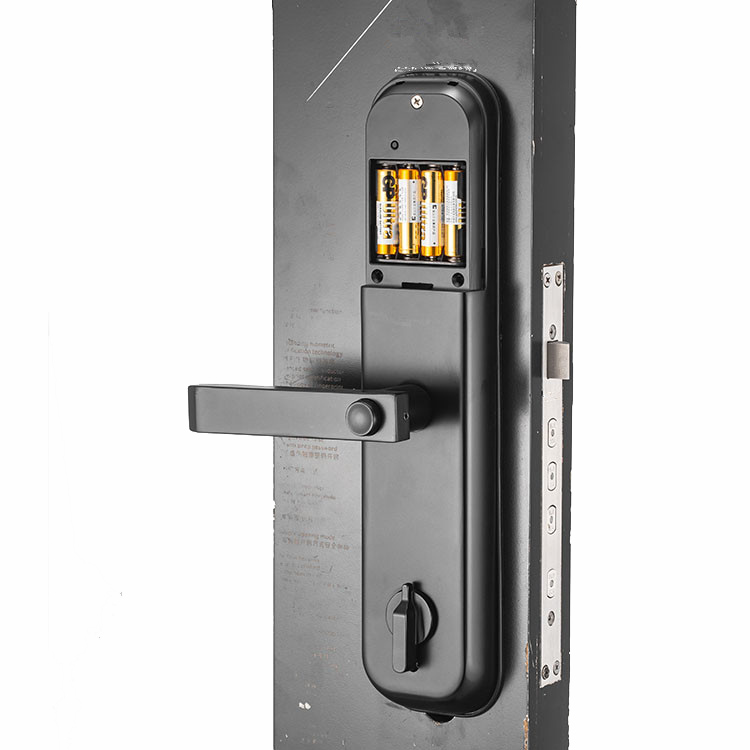 Touch Password Fingerprint Recognition Card Mechanical Key Phone Unlock Smart Door Lock for Home