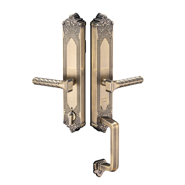 Luxury Elegant Hot Selling High Quality Europe Style Fingerprint Lock Big Door Lock Intelligent Lock 