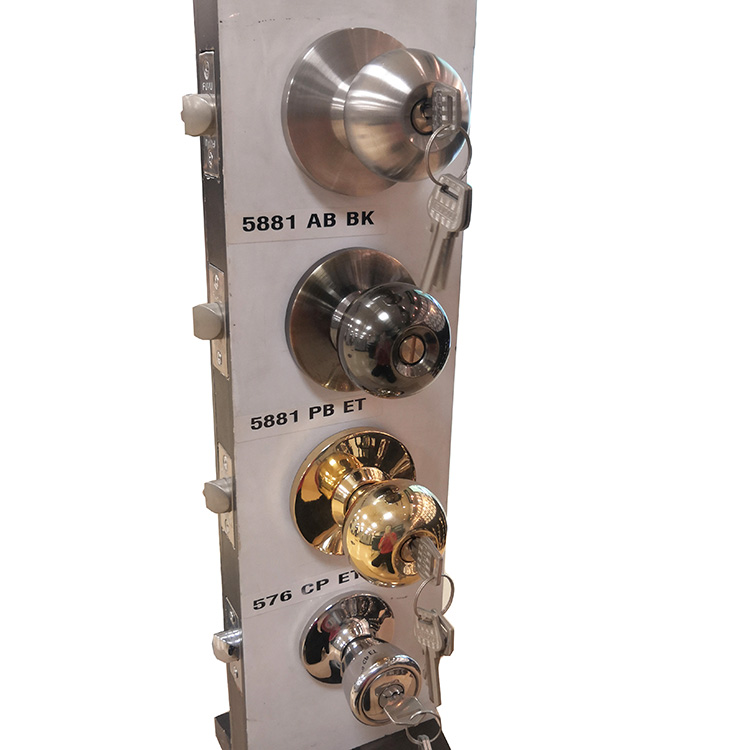South American Grade 3 Modern Style Cerraduara Entrance Bathroom Passage Tubular Cylindrical Knob Door Lock