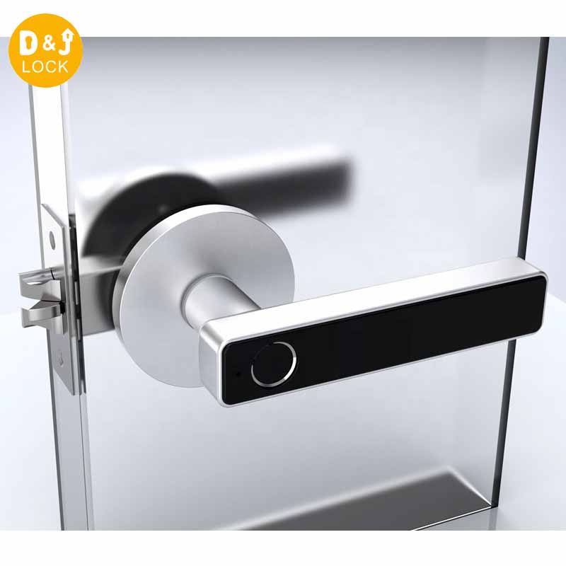 Digital Anti Theft Latches Fingerprint Door Handle Keyless Entry Smart Door Handle Lock