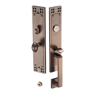 DAC Solid Zinc Alloy Brass Cylinder Mortise Front Main Door Handle Entrance Door Lock