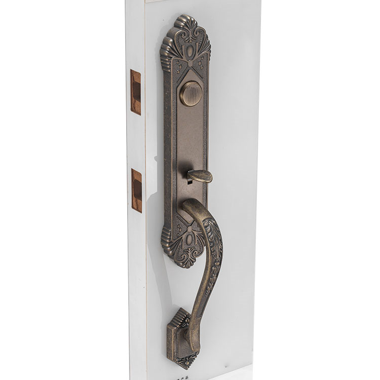New American High Quality Modern Copper Zinc Alloy Tubular Lever Lockset Grip Handle Main Door Handle Lock Mortise Door Lock