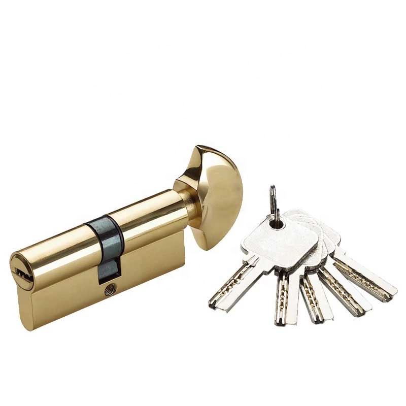 Euro Profile Cylinder Lock 6 Pins Door Brass Cylinder Security 35*35 Brass Cylinder Lock 