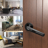 Fingerprint Electric Smart Door Lock Biometric Keyless Entry Door Handle Safe Single-Cylinder Door Lock for Family Apartment Office