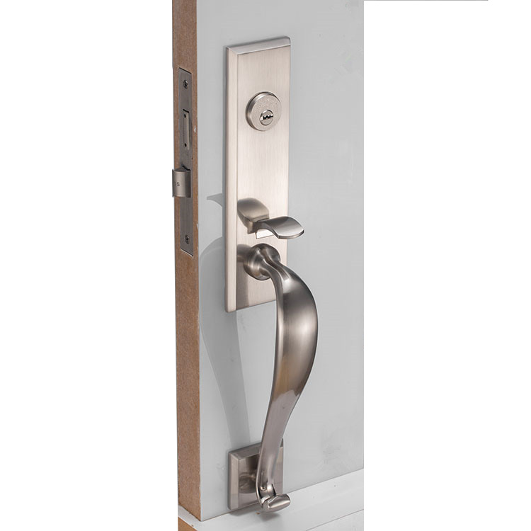 SN Zinc Alloy Single Cylinder Grip Handle Door Lock For Exterior Door