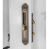 Solid Brass Cylinder Pin Door Lock Vintage Mortise Lock Set Sliding Door Locks For Wooden Doors 