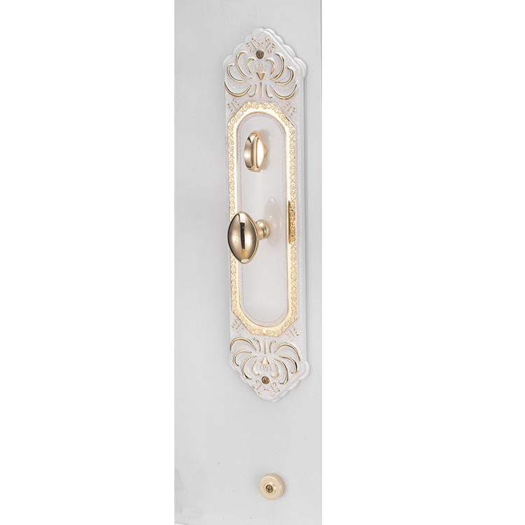White Zinc Alloy Entrance Office Security Handle Door Locks with Keys 