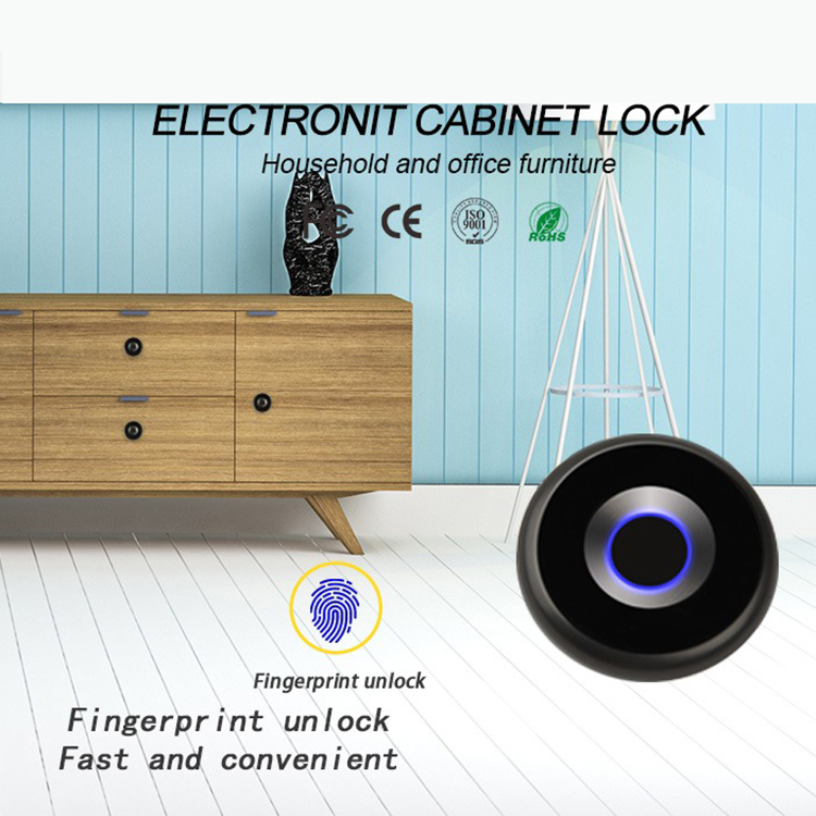Intelligentize Fingerprint Lock Small Cabinet Lock Rechargeable Smart Lock 