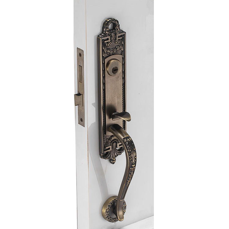 Zinc Alloy Color Home Front Entrance Door And Handles Lock Set for Wooden Door
