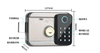 WiFi Smart Home Electronic Keyless Keypad Deadbolt Door Rim Lock Fingerprint Door Lock for Home