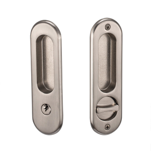 Zinc Alloy Bathroom Toilet Door Hardware Fitting Accessories Safe Security Handle Sliding Door Lock