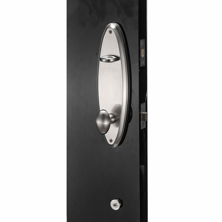 Stain Nickel Zinc Alloy High Tech 10 Pins Brass Lock Door Handle Deadlocks for Front Doors