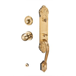 SG Solid Zinc Alloy And Stainless Steel Passage Push Button Entry Door Locks Deadbolt Hardware with Handle