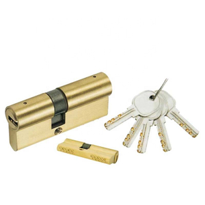 Euro Profile Cylinder Lock 6 Pins Door Brass Cylinder Security 35*35 Brass Cylinder Lock 